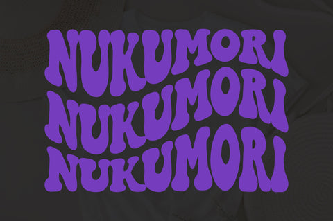 Nukumori svg, wavy style Stacked EPS PNG Cricut Instant Download SVG Fauz 