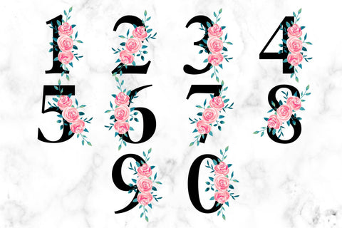 Number Clipart, Number PNG, Numbers Fonts, Design Elements, Birthday Number, Birthday Clipart, Wedding Numbers, Sublimation Design, Watercolor Clipart, Table Numbers, Wedding Clipart Sublimation KatineDesign 