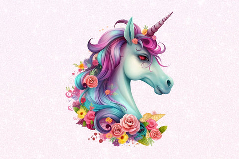Number Unicorn Birthday Clipart Bundle Sublimation Regulrcrative 