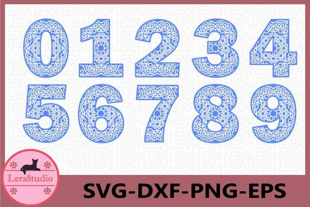 Numbers Mandala svg SVG Lerastudio 