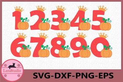 Numbers Pumpkin SVG SVG Lerastudio 