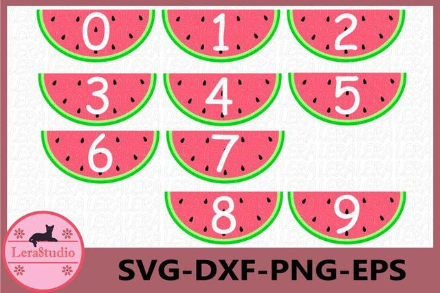 Numbers Summer SVG SVG Lerastudio 