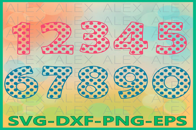 Numbers SVG SVG AlexSVGStudio 