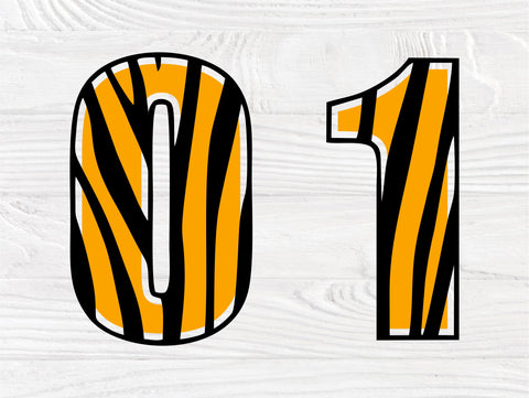 Numbers SVG | Zebra numbers | Number svg | Numbers cut files | Svg files for cricut | Zebra svg | Birthday numbers svg | Silhouette cut file SVG TonisArtStudio 