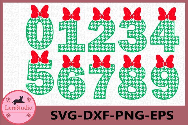 Numbers with Bow Svg SVG Lerastudio 