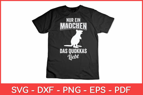 Nur Ein Madchen Das Quokkas Kangaroo Animal Lovers Svg Design SVG artprintfile 