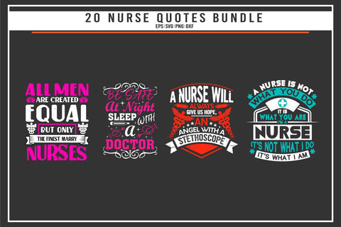 Nurse 20 quotes t shirt bundle SVG uniquesvg99 