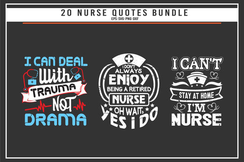 Nurse 20 quotes t shirt bundle SVG uniquesvg99 