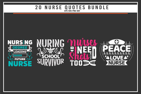 Nurse 20 quotes t shirt bundle SVG uniquesvg99 