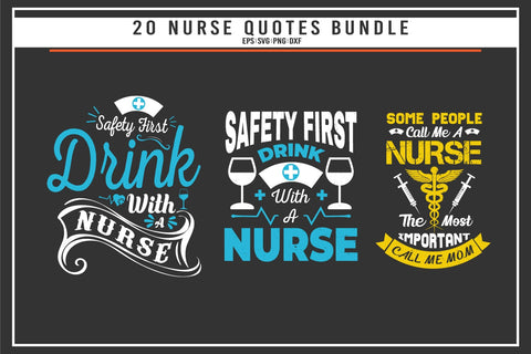 Nurse 20 quotes t shirt bundle SVG uniquesvg99 