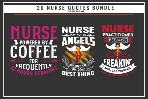Nurse 20 quotes t shirt bundle SVG uniquesvg99 