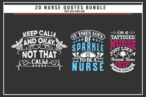 Nurse 20 quotes t shirt bundle SVG uniquesvg99 