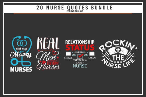 Nurse 20 quotes t shirt bundle SVG uniquesvg99 