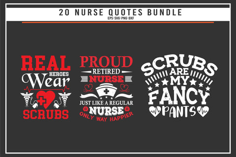 Nurse 20 quotes t shirt bundle SVG uniquesvg99 