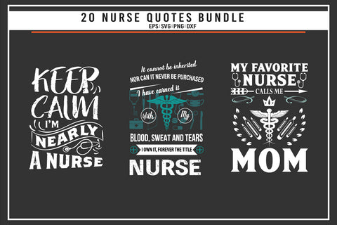 Nurse 20 quotes t shirt bundle SVG uniquesvg99 