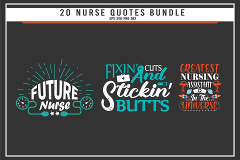 Nurse 20 quotes t shirt bundle SVG uniquesvg99 