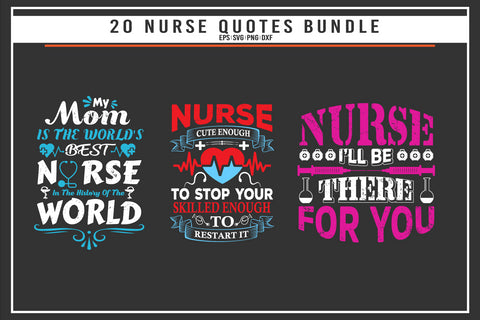 Nurse 20 quotes t shirt bundle SVG uniquesvg99 