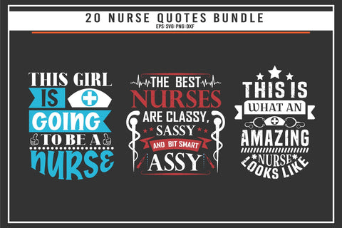 Nurse 20 quotes t shirt bundle SVG uniquesvg99 
