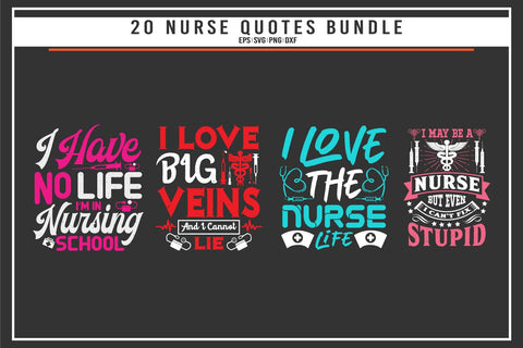 Nurse 20 quotes t shirt bundle SVG uniquesvg99 