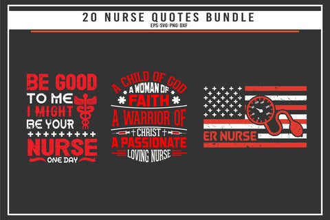 Nurse 20 quotes t shirt bundle SVG uniquesvg99 
