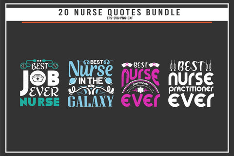 Nurse 20 quotes t shirt bundle SVG uniquesvg99 