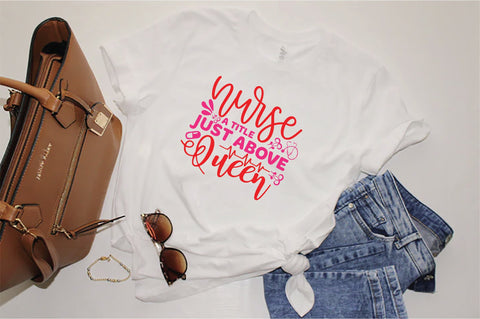 Nurse A Title Just Above Queen SVG SVG Creativeart88 