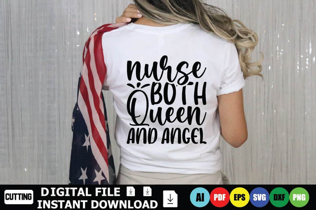 Nurse Both Queen and Angel SVG Shahin alam 