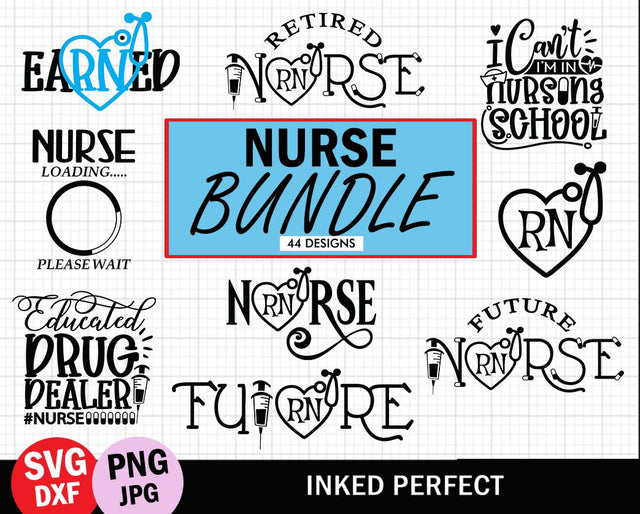 Nurse Bundle SVG Inked Perfect 
