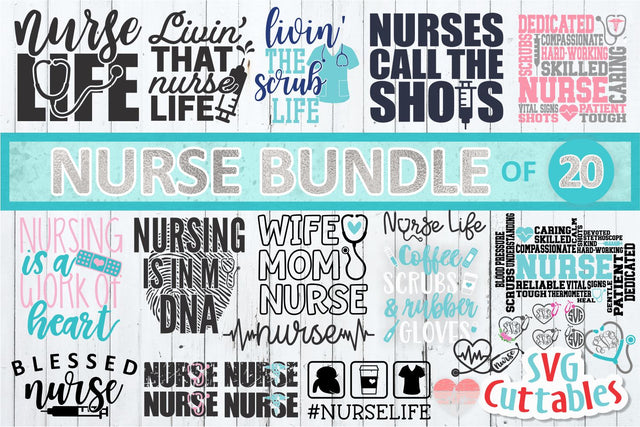 Nurse Bundle SVG Svg Cuttables 