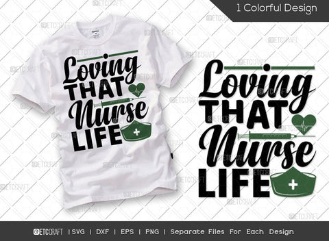 Nurse Bundle Vol-06 | Living That Nurse Life Svg | Livin The Scrub Life Svg | Loving That Nurse Life Svg | I Came I Cared I Charted Svg | Nurse Quote Design SVG ETC Craft 