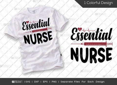 Nurse Bundle Vol-10 | Blessed Nurse Svg | Essential Nurse Svg | Difference Maker Svg | Future Nurse Svg | Nurse Quote Design SVG ETC Craft 