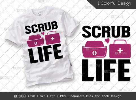 Nurse Bundle Vol-12 | Nurse Life Is The Best Life Svg | Nurse Squad Svg | Rockin The Nurse Life Svg | Scrub Life Svg | Nurse Quote Design SVG ETC Craft 