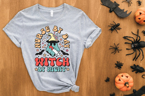Nurse by Day Witch by Night PNG Sublimation Sublimation CraftLabSVG 