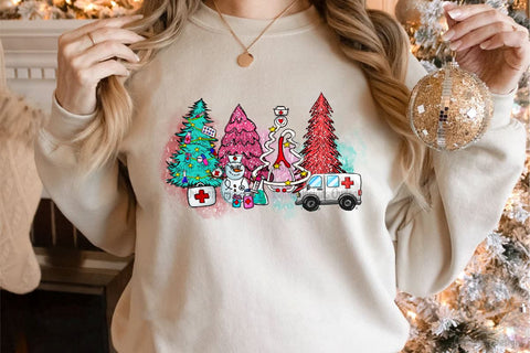 Nurse Christmas Tree PNG Sublimation Sublimation LAM HOANG THUY 