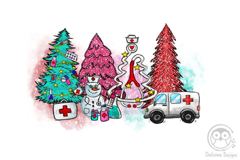 Nurse Christmas Tree PNG Sublimation Sublimation LAM HOANG THUY 