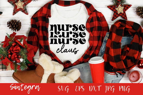 Nurse Claus, Funny Christmas SVG Free For Commercial Use SVG Sintegra 