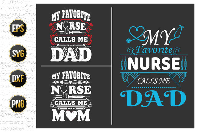 Nurse Dad Quotes SVG Design. SVG uniquesvg99 