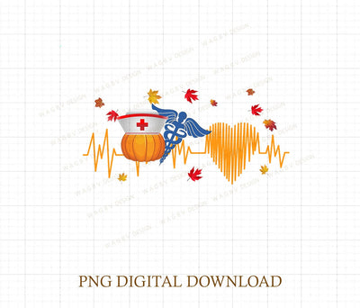Nurse Fall png, Halloween Nurse png, Pumpkin Nurse png, Nursing png, Fall Gifts for Nurse, Halloween Party Nurse Gift SVG DiamondDesign 