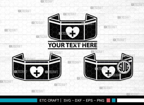 Nurse Hat Monogram, Nurse Hat Silhouette, Nurse Hat SVG, Medical Nurse Hat Svg, Hospital Uniform Svg, Cap Svg, SB00153 SVG ETC Craft 