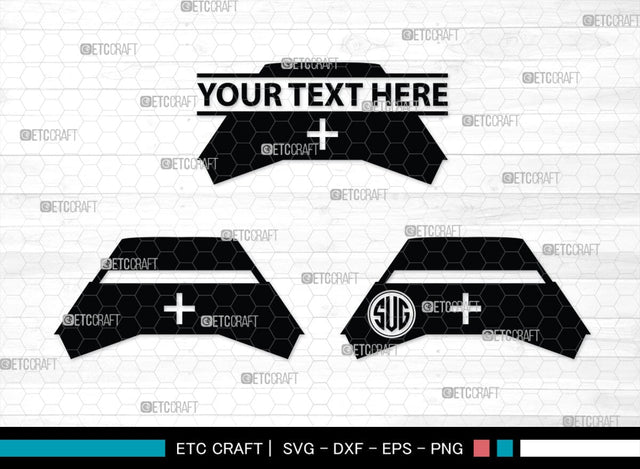 Nurse Hat Monogram, Nurse Hat Silhouette, Nurse Hat SVG, Medical Nurse Hat Svg, Hospital Uniform Svg, Cap Svg, SB00153 SVG ETC Craft 