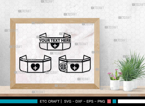 Nurse Hat Monogram, Nurse Hat Silhouette, Nurse Hat SVG, Medical Nurse Hat Svg, Hospital Uniform Svg, Cap Svg, SB00153 SVG ETC Craft 