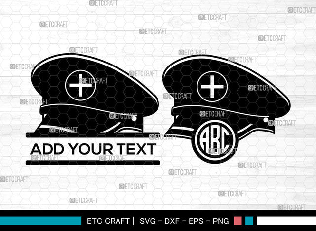 Nurse Hat Monogram SVG, Medical Hat svg, Split Monogram Svg, Nurse Life Svg, Medical Svg, Nurses Cap Svg, Nurse Hat Svg SVG ETC Craft 