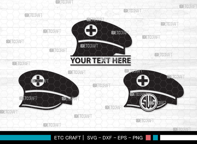 Nurse Hat Monogram SVG, Medical Nurse Hat Svg, Nurses Cap Svg, Cap Svg, Medical Hat Svg, Hospital Uniform Svg, Nurse Svg, Nurse Life Svg, Nurse Hat Monogram SVG ETC Craft 