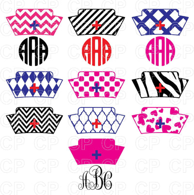 Nurse Hat SVG Bundle SVG cutperfectstudio