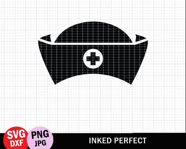 Nurse Hat SVG Inked Perfect 