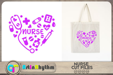 Nurse heart SVG SVG Artinrhythm shop 