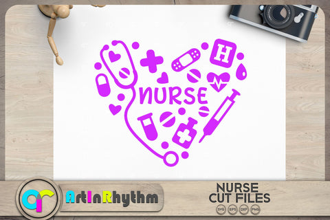 Nurse heart SVG SVG Artinrhythm shop 