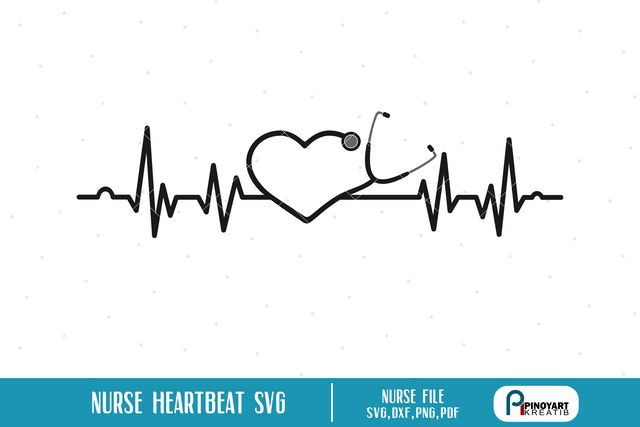 Nurse Heartbeat Svg SVG Pinoyart Kreatib 