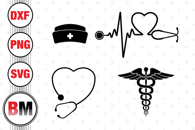 Nurse Icon SVG, PNG, DXF Files SVG BMDesign 