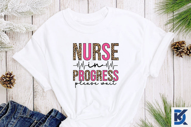 Nurse in progress please wait sublimation Sublimation SVGista 